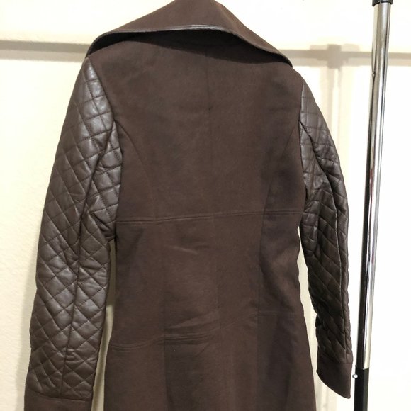 Vertigo - Brown Pea Coat - Picture 2 of 3